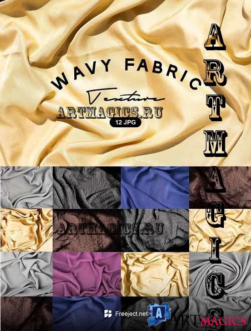 Wavy Fabric Texture Background - 6098943