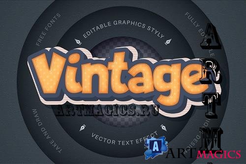 Old Vintage - Editable Text Effect - 7149935