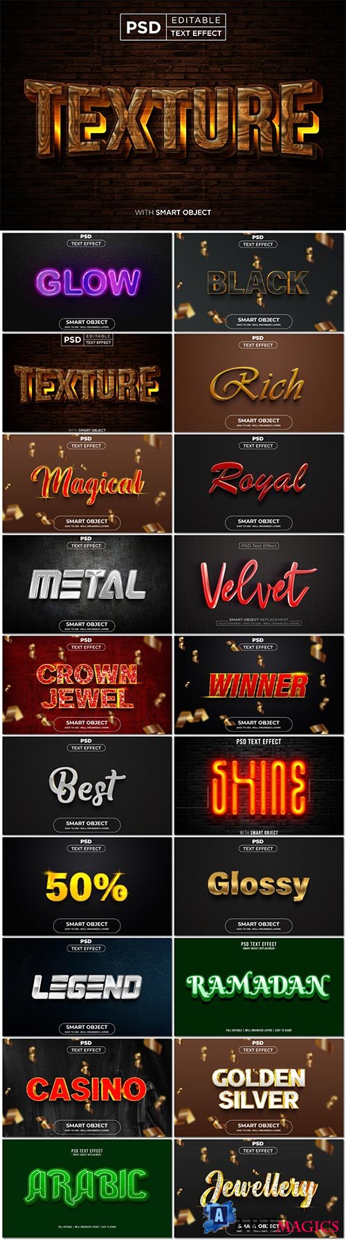 Psd text effect set vol 558