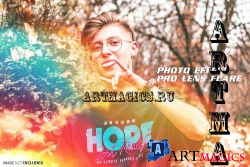 Pro Lens Flare Photo Effect Psd
