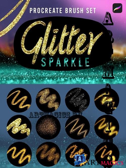 Glitter Sparkle Procreate Brushes - 7151534