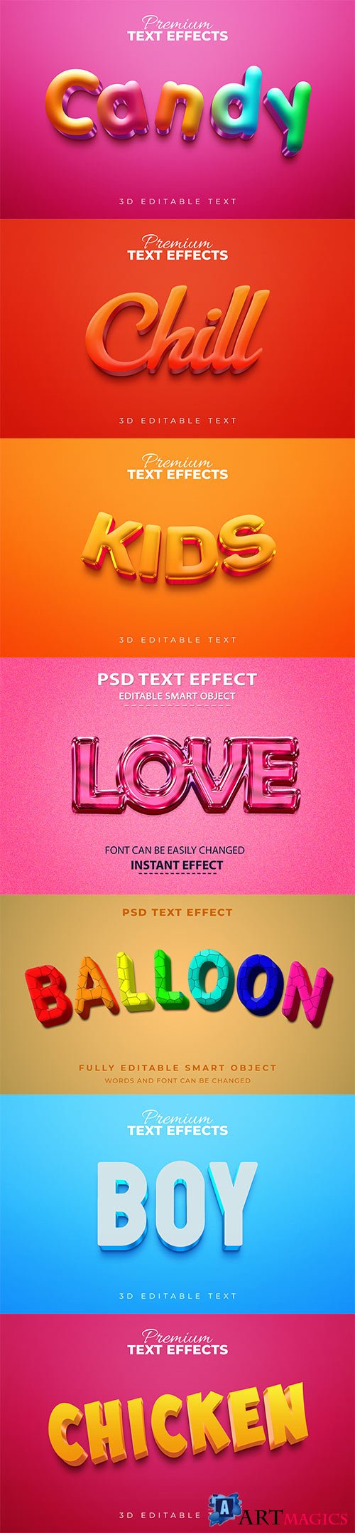 Psd text effect set vol 562