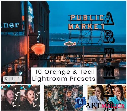 10 Orange & Teal Lightroom Presets - DUC7VL3