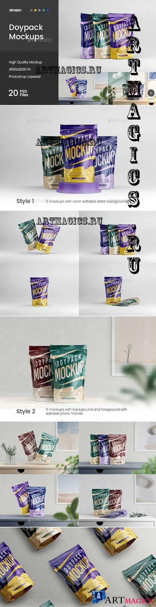 Doypack / Pouch Packaging Mockup - 37045401