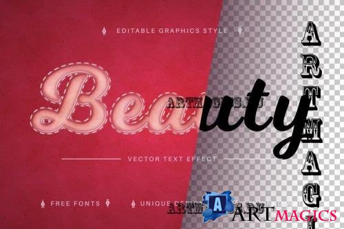 Beauty - Editable Text Effect, Font Style - 7164761