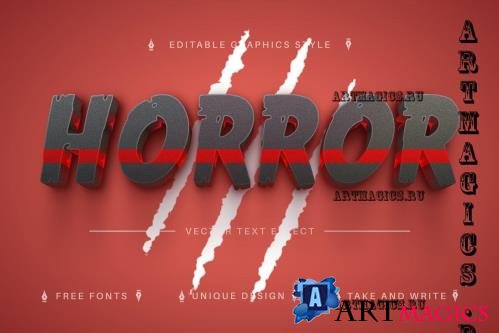 Horror - Editable Text Effect - 7166776