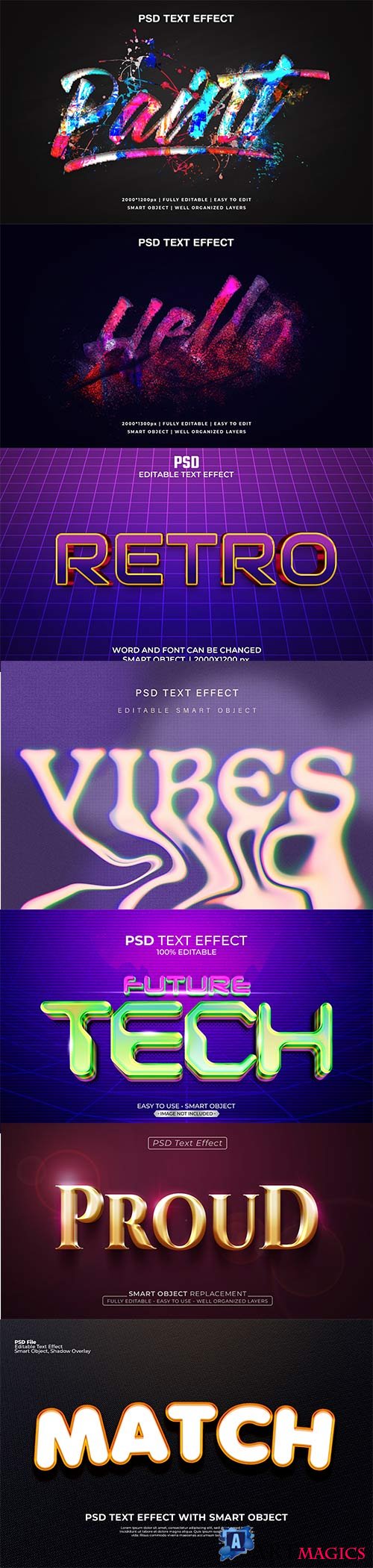 Psd text effect set vol 586