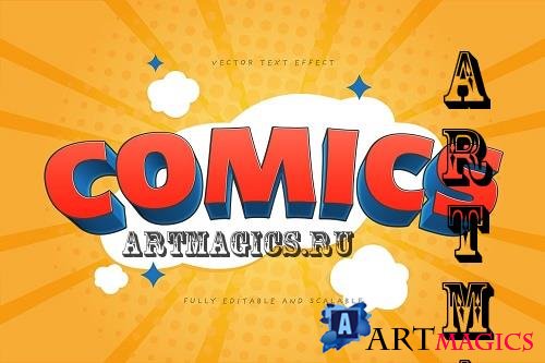 Cartoon Comics: Vector Text Effect - 7167713