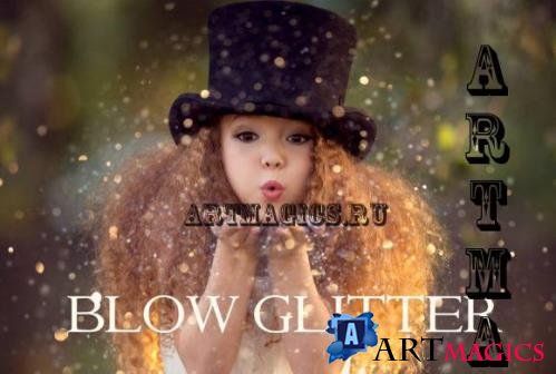 Blow Glitter, Photo Effect Blow