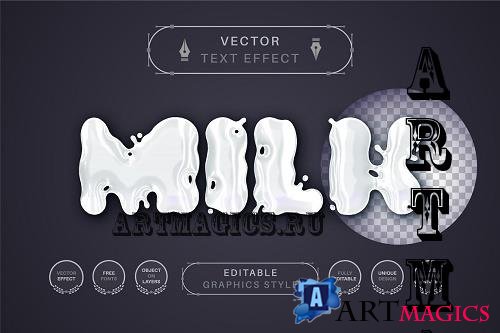 White Milk - Editable Text Effect - 7182082