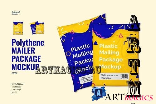 Polyethylene Mailer Package Mockup - 7185637