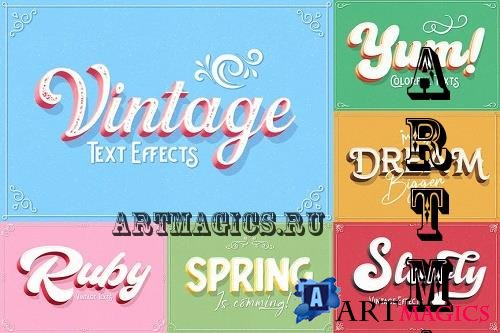 Vintage Text Effects - AWC3S5R