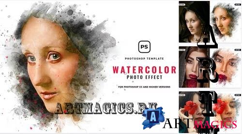 Watercolor Effect Photoshop - XJVVKKR