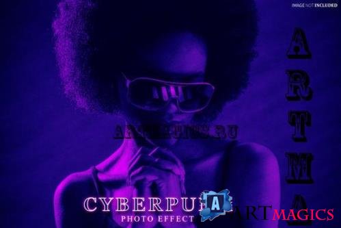 Cyberpunk Photo Effect Psd