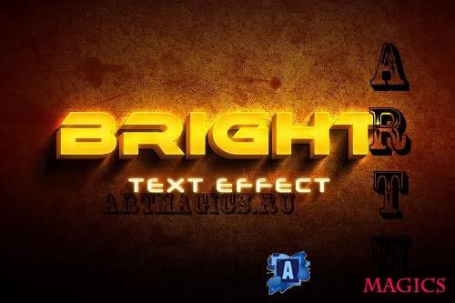Bright Light Text Effect - 7214263