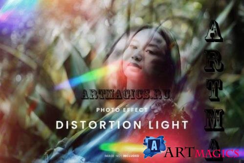 Distortion Light Photo Effect Psd