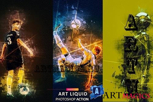 Art Liquid Photoshop Action - 6803686