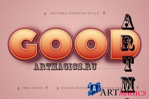 Good 3D - Editable Text Effect, Font - 7240222