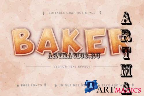 Baker - Editable Text Effect -7243967