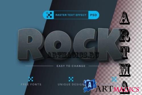Stone Texture - Editable Text Effect - 7250778