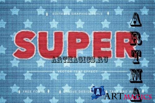 Super Embroidery Edit Text Effect - 7252275