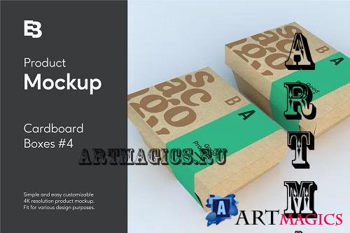 Cardboard Boxes #4 Product Mockup