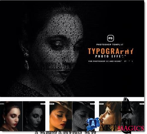 Typography Effect Photoshop - TNWSGZH