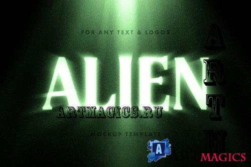 Alien Glow Text Effect - 7265622