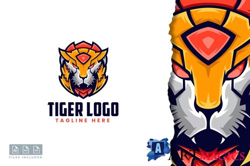 Tiger Head Logo Template