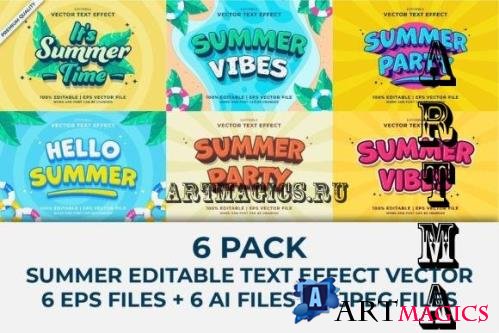 Summer Editable Text Effect Vol 1