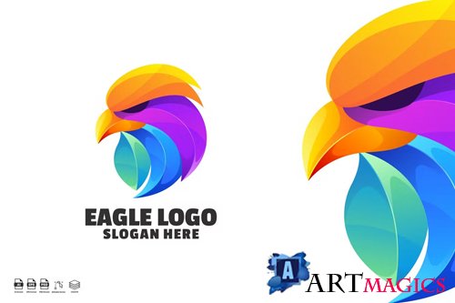 Eagle Gradient Logo Designs