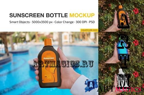 Sunscreen Bottle Mockup Set - 7292012