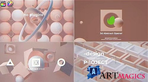 Videohive - 3d Art Logo Opener 38132130 - Project For Final Cut & Apple Motion
