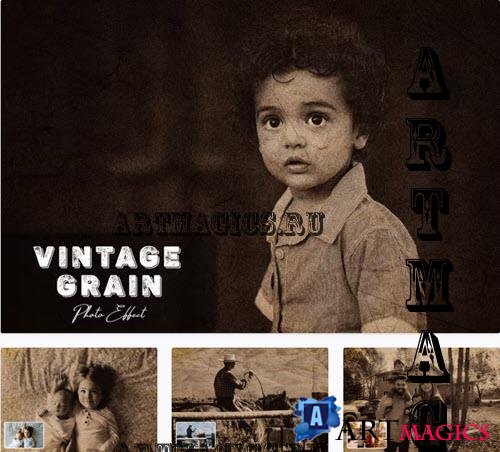 Vintage Grain Photoshop Action - YXAYH75
