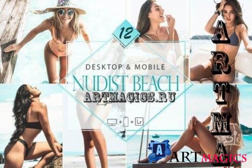 12 Nudist Beach Lightroom Presets, Blue