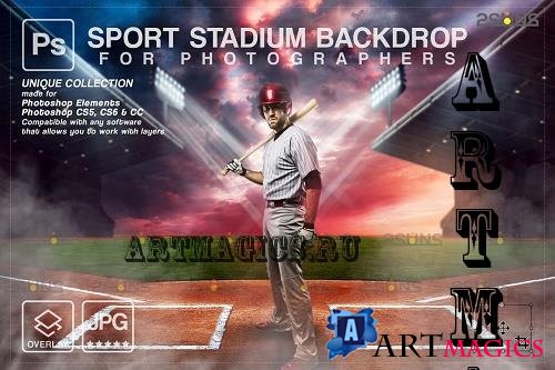 Baseball Digital Backdrop V5 - 7328591