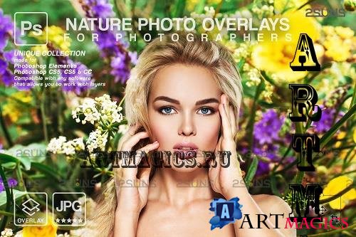 Digital flower backdrop, Flower overlay, Photoshop overlay V18 - 1998030