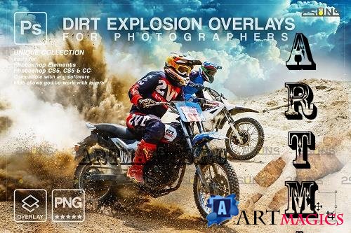 Dirt Explosion Photo Overlays V1 - 7328614