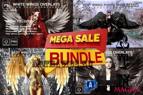 Angel Wings Photoshop overlay Halloween - 1998037