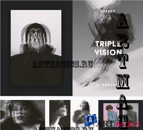Triple Vision Effect for Posters - 7342282