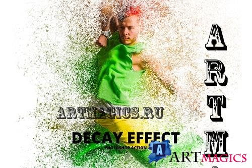 Decay Effect Photoshop Action - 5125406