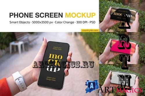 Phone Screen Mockup Set - 7346116