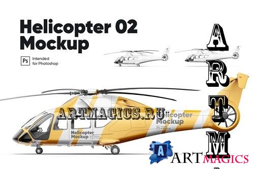 Helicopter 02 Mockup - JRYF869