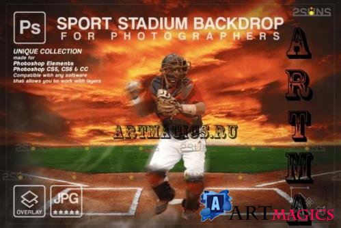 Baseball Backdrop Sports Digital V49 - 7394676