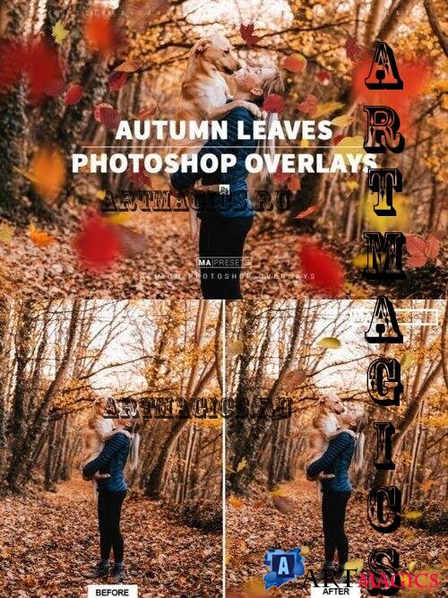 70 Autumn Leaves Overlays 