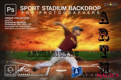 Baseball Backdrop Sports Digital V50 - 7395095