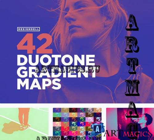 42 Duotone Effect Gradient Maps - 2017069