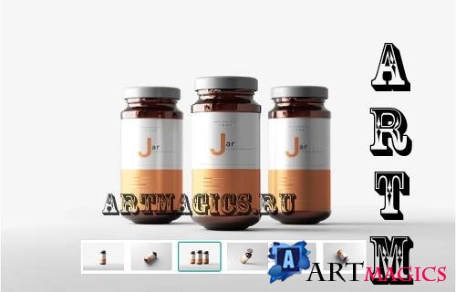 Amber Jar Mockup - 7408043
