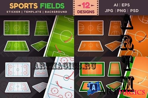 Sports Field Sticker | Play Game PNG - 7414134