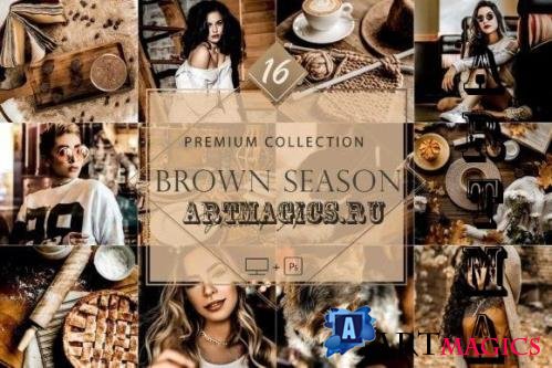 16 Photoshop Actions, Brown Season Ps